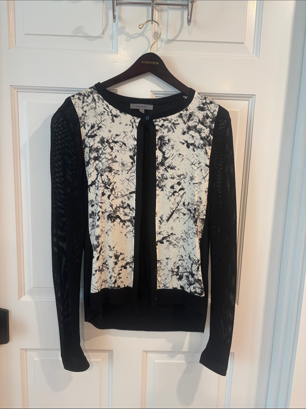 Classiques Entier Black & White Patterned Cardigan Jacket